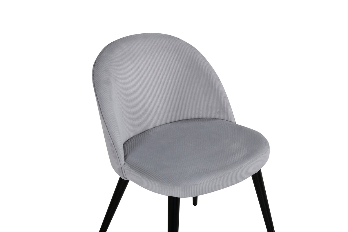 Venture Design Velvet Matstolar 2-pack Ljusgrå