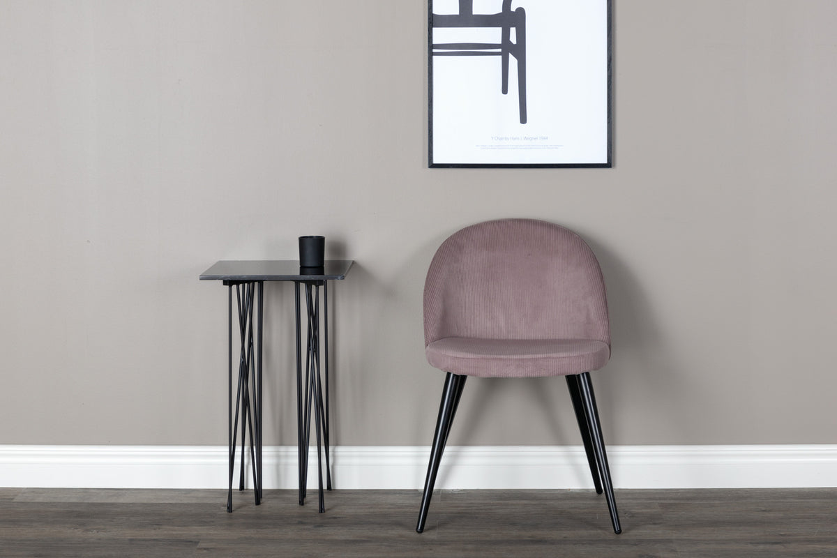 Venture Design Velvet Matstolar 2-pack Gammelrosa