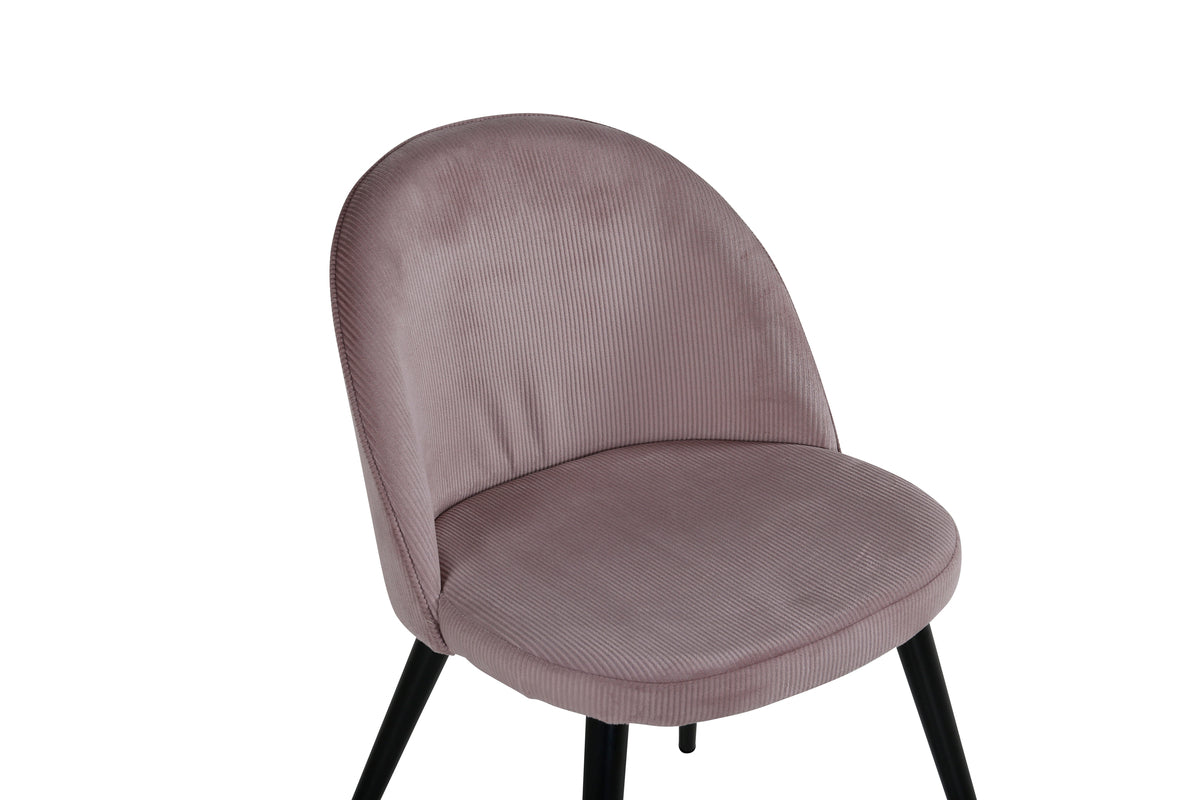 Venture Design Velvet Matstolar 2-pack Gammelrosa