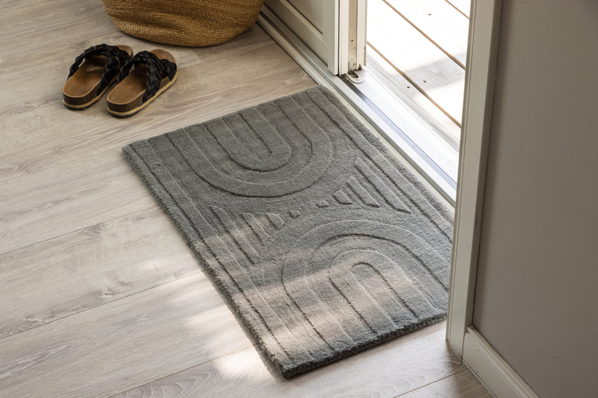 Venture Design Nora Rektangulära Mattor 80 x 50 Silver