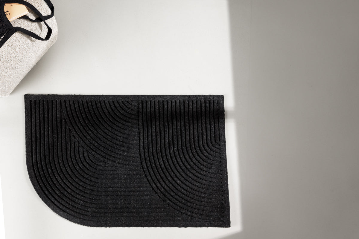 Venture Design Valentino Rektangulära Mattor 90 x 60 Svart