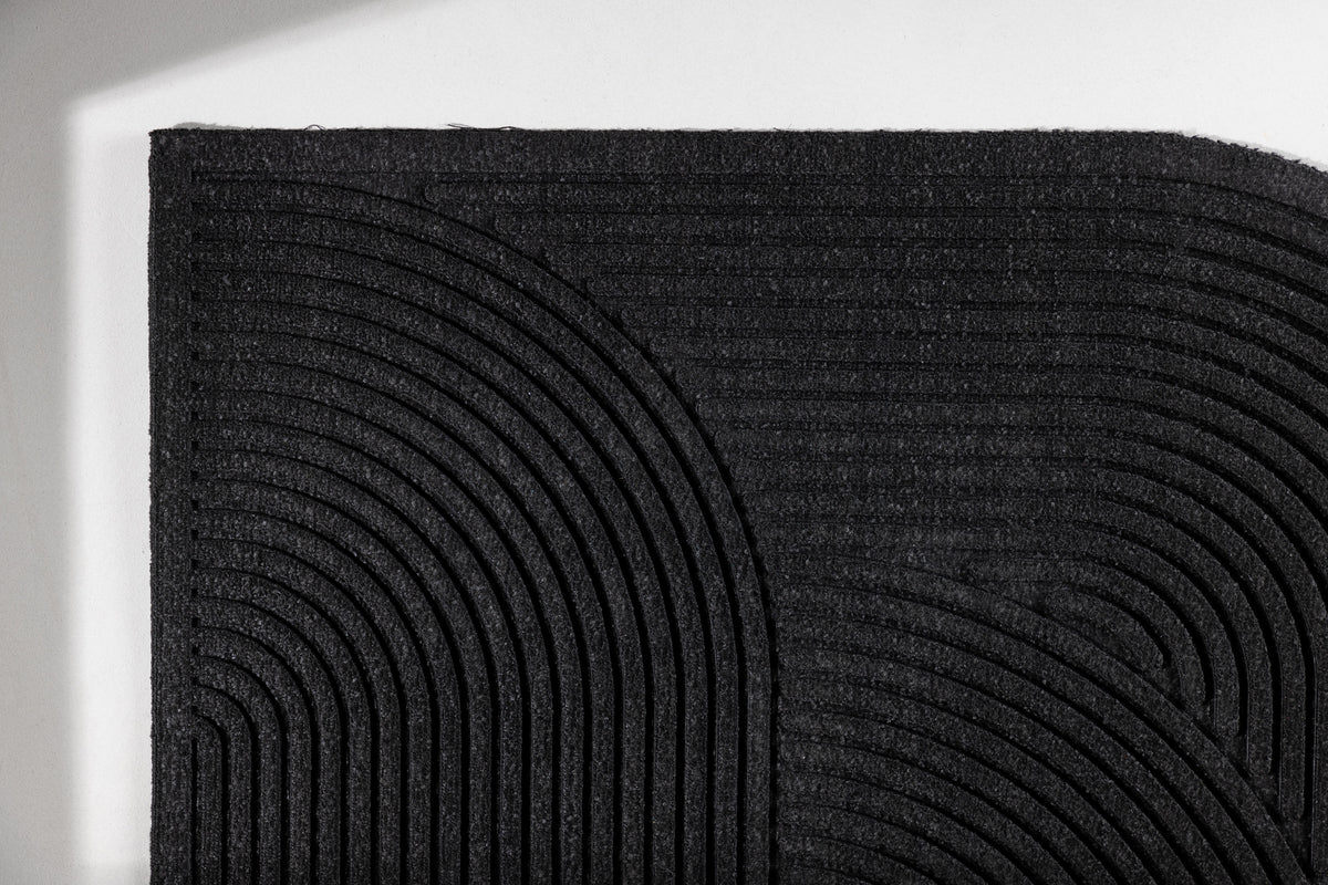 Venture Design Valentino Rektangulära Mattor 90 x 60 Svart