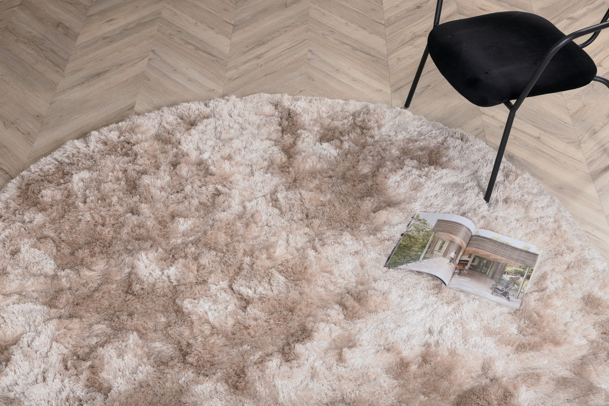 Venture Design Shiva Runda Mattor ⌀200 Champagne