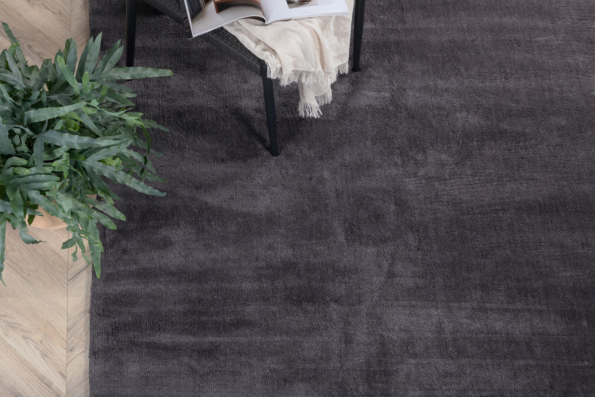 Venture Design Undra Rektangulära Mattor 240 x 170 Mörkgrå