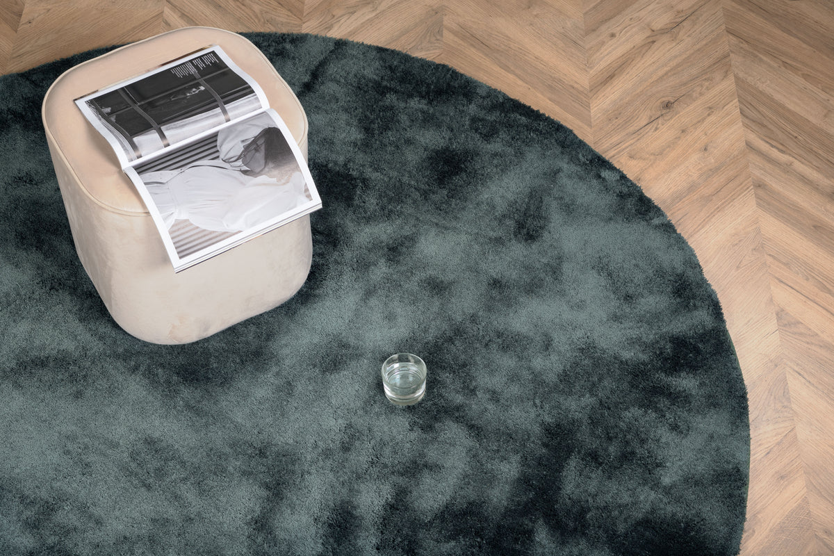Venture Design Undra Runda Mattor ⌀200 Grön
