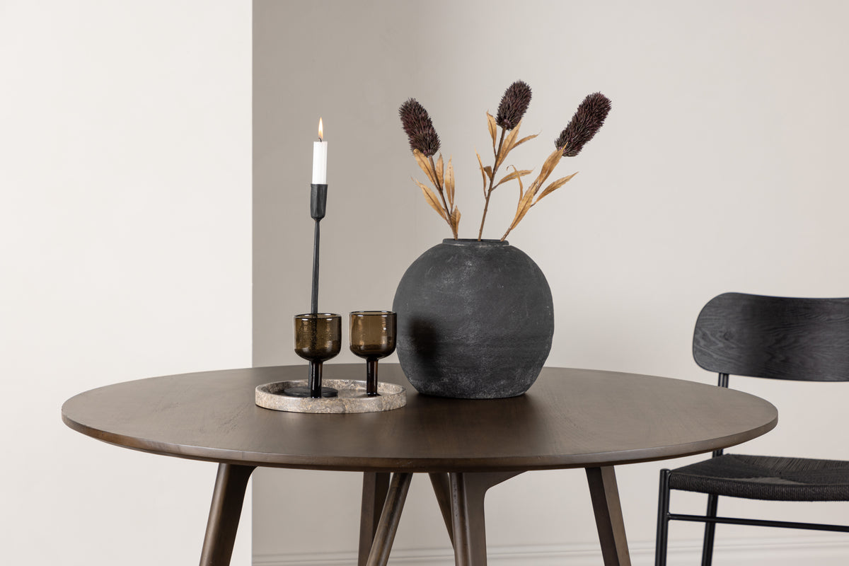 Venture Design Kaseidon Runda Matbord ⌀100 Mörkbrun
