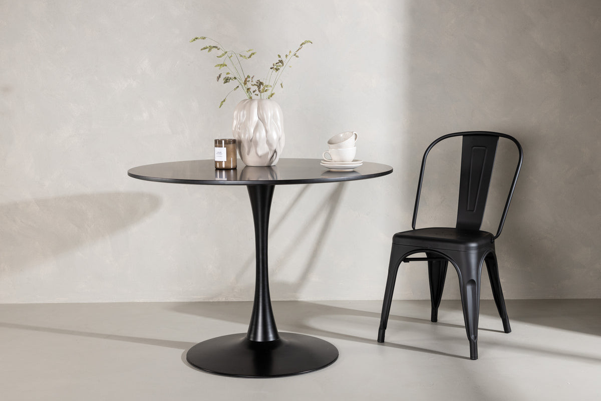 Venture Design Glade Runda Matbord ⌀100 Svart