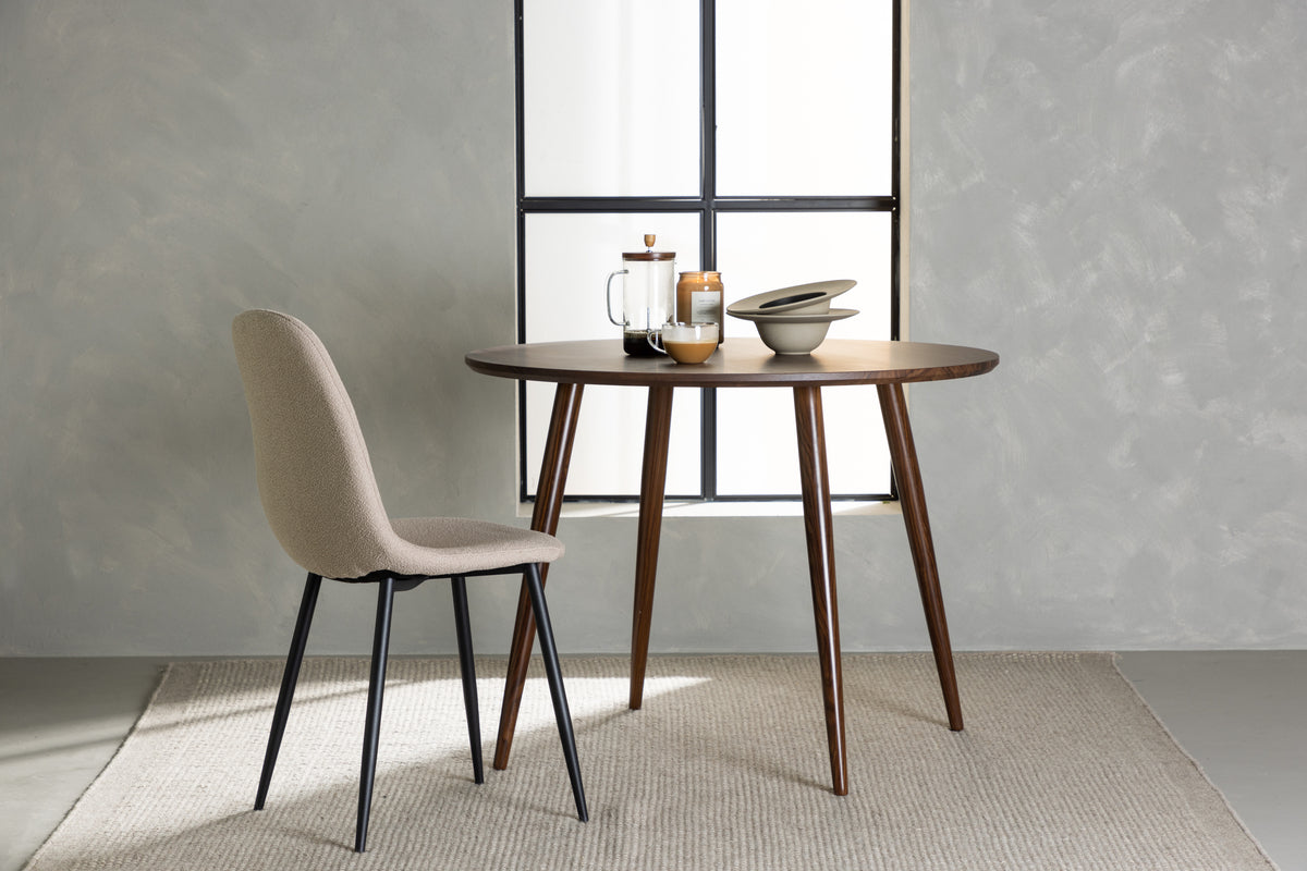 Venture Design Sanford Runda Matbord ⌀100 Mörkbrun