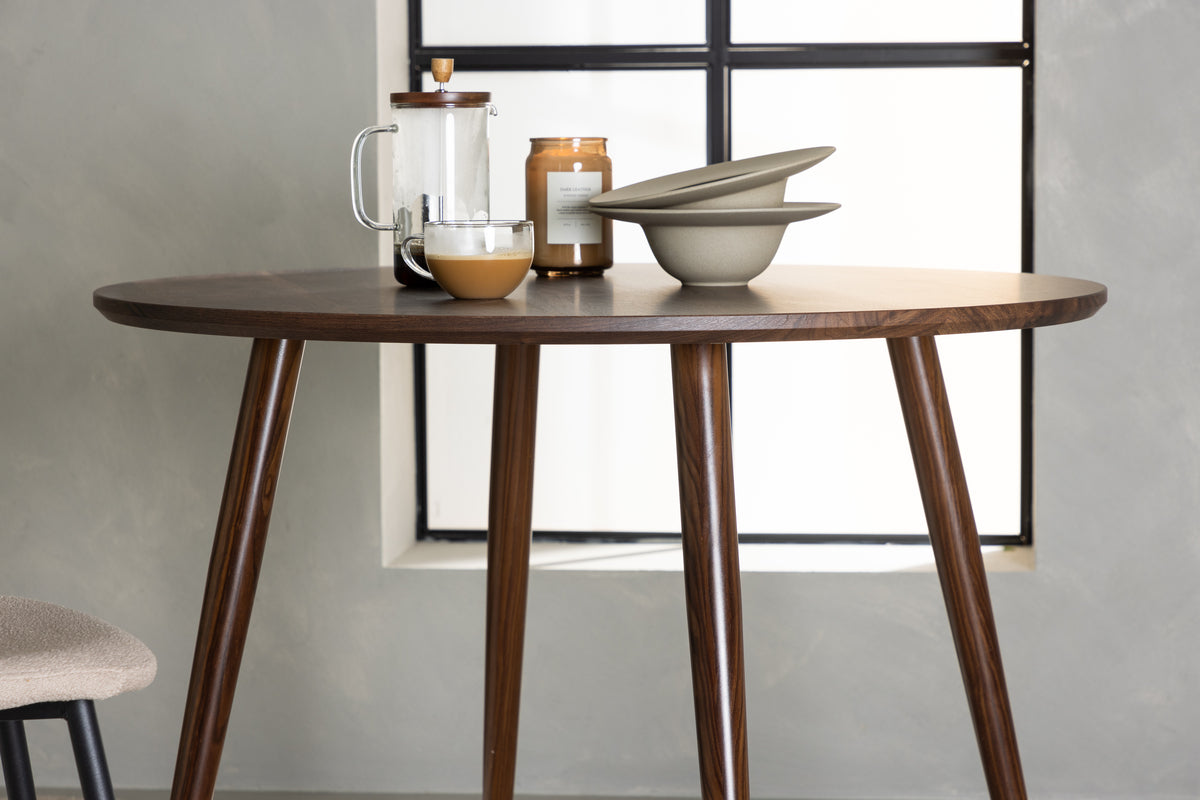 Venture Design Sanford Runda Matbord ⌀100 Mörkbrun