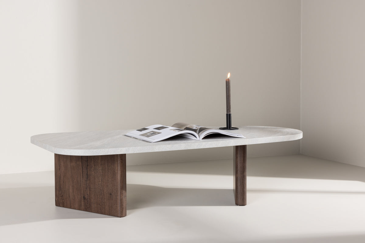 Venture Design Grönvik Soffbord 130 x 65 Ljusgrå