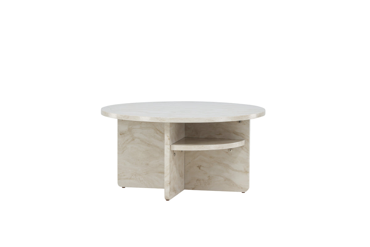 Venture Design Ålesund Soffbord ⌀85 Beige