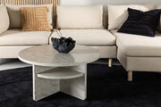 Venture Design Ålesund Soffbord ⌀85 Beige
