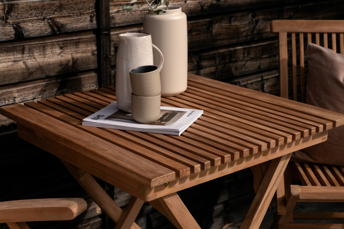 Venture Design Ghana Cafebord 70 x 70 Natur