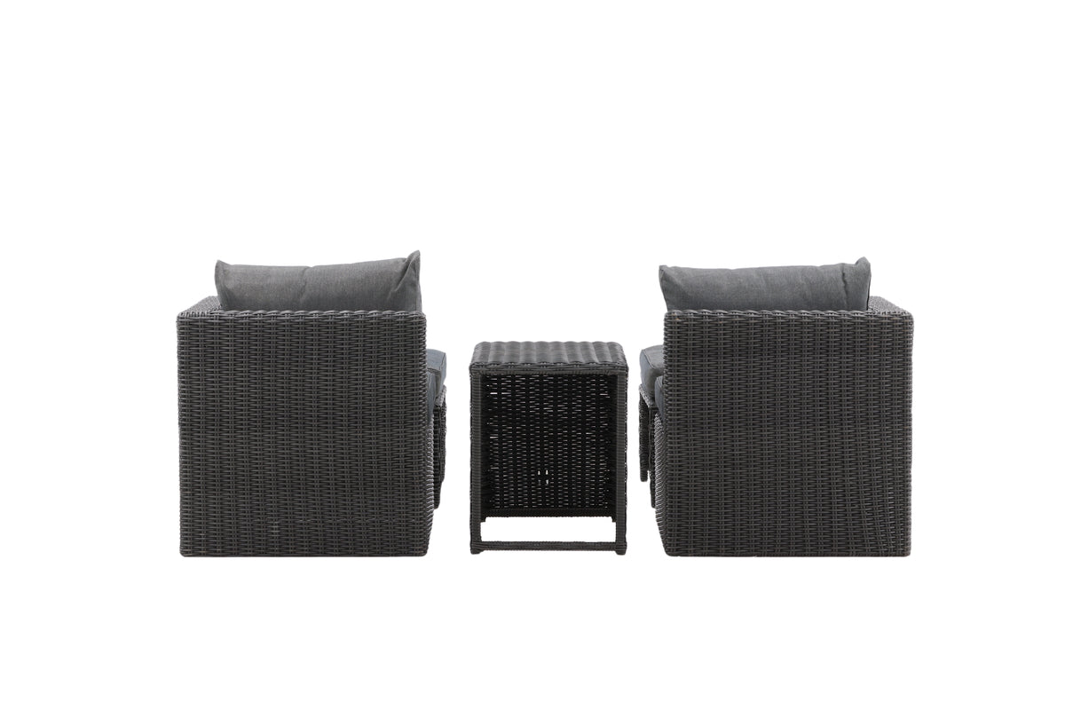 Venture Design Quad Lounge Set Svart