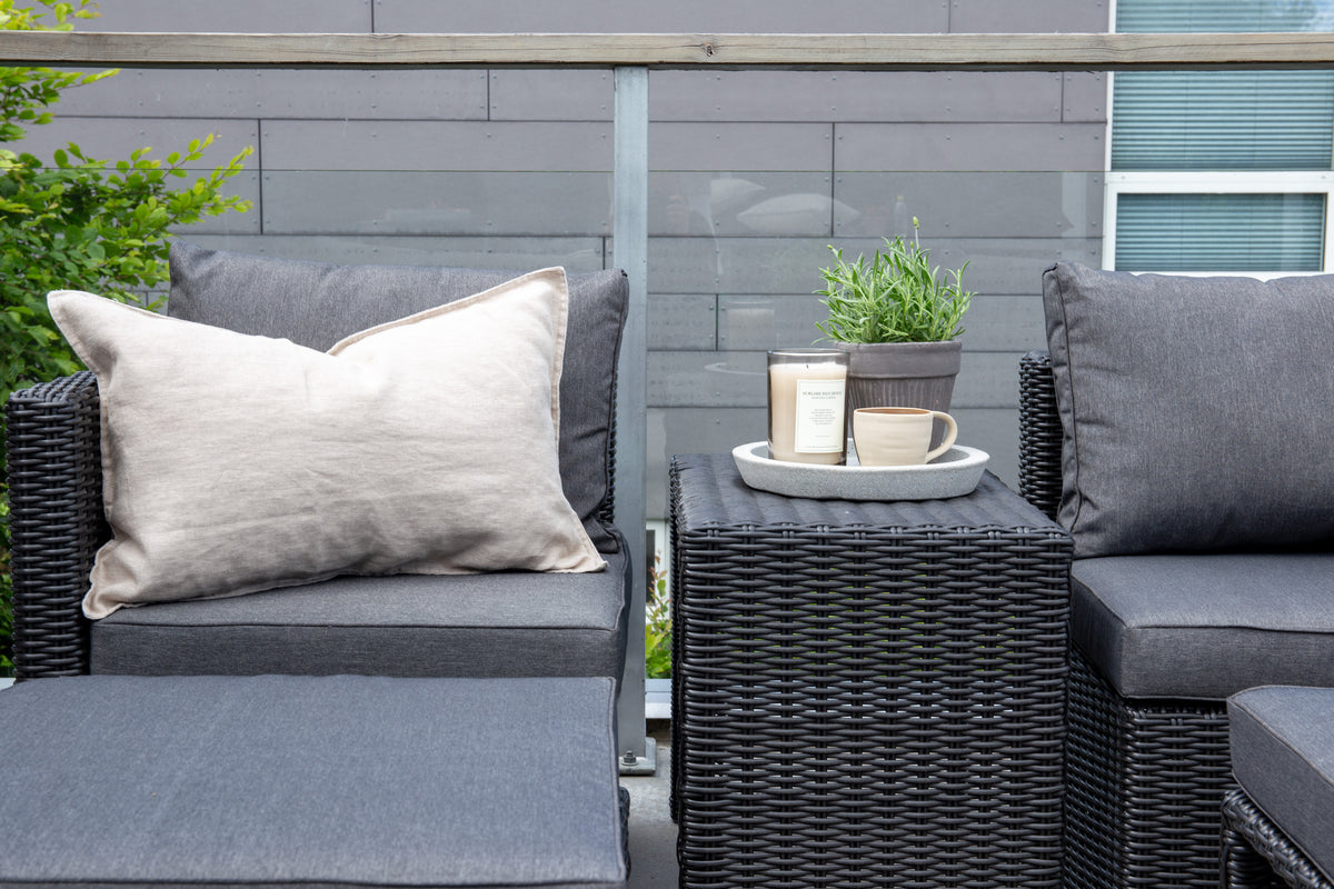 Venture Design Quad Lounge Set Svart