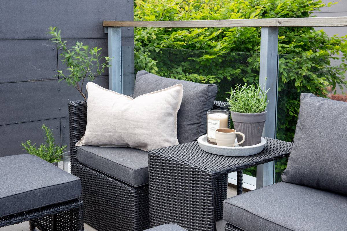 Venture Design Quad Lounge Set Svart