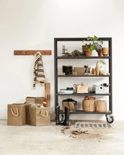 House Doctor Hylla med 4 hjul, HDTrolley, Mattsvart