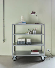 House Doctor Hylla med 4 hjul, HDTrolley, Grå