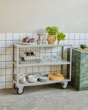 House Doctor Hylla med 4 hjul, HDTrolley, Grå
