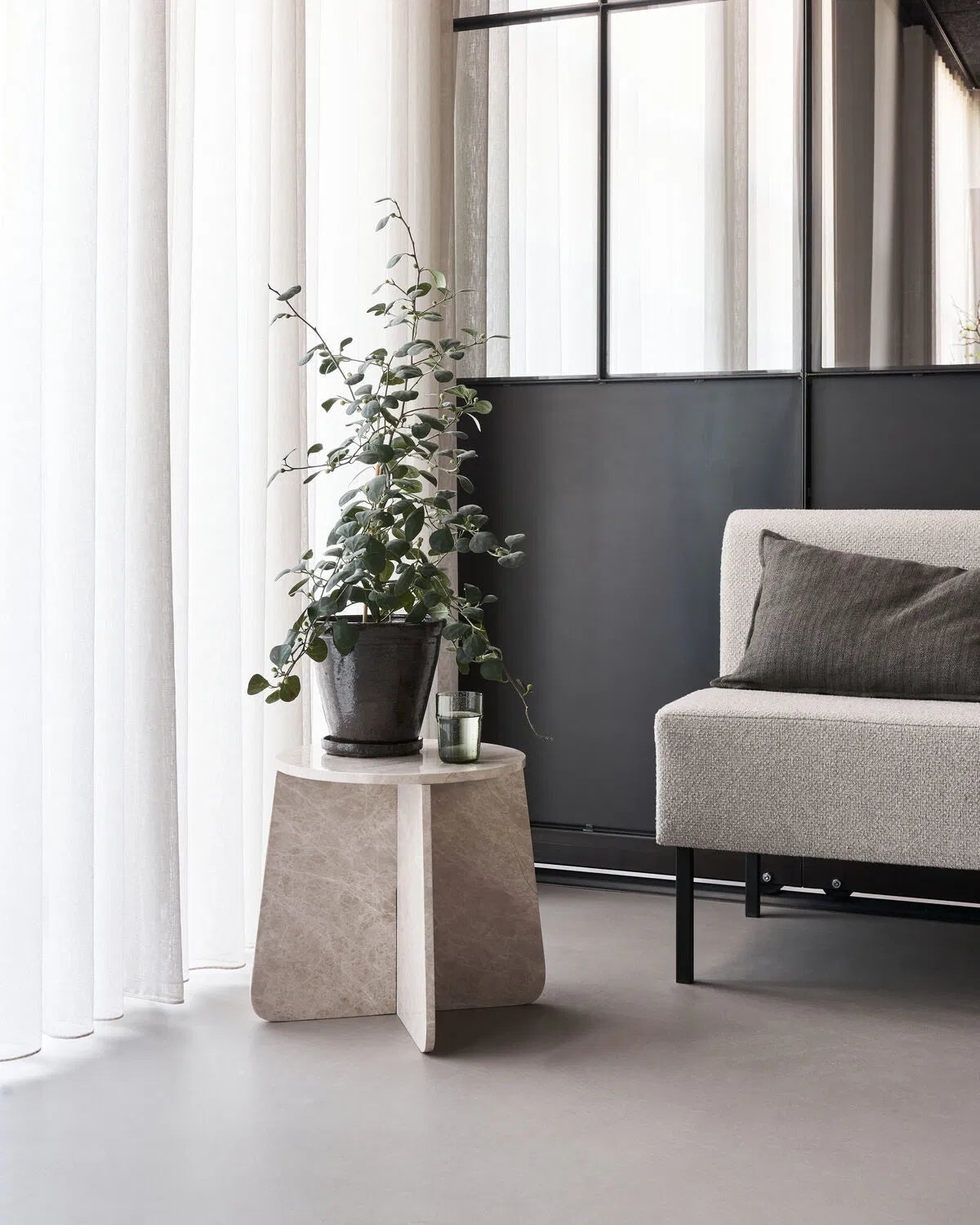 House Doctor Sidobord, HDMarb, Beige
