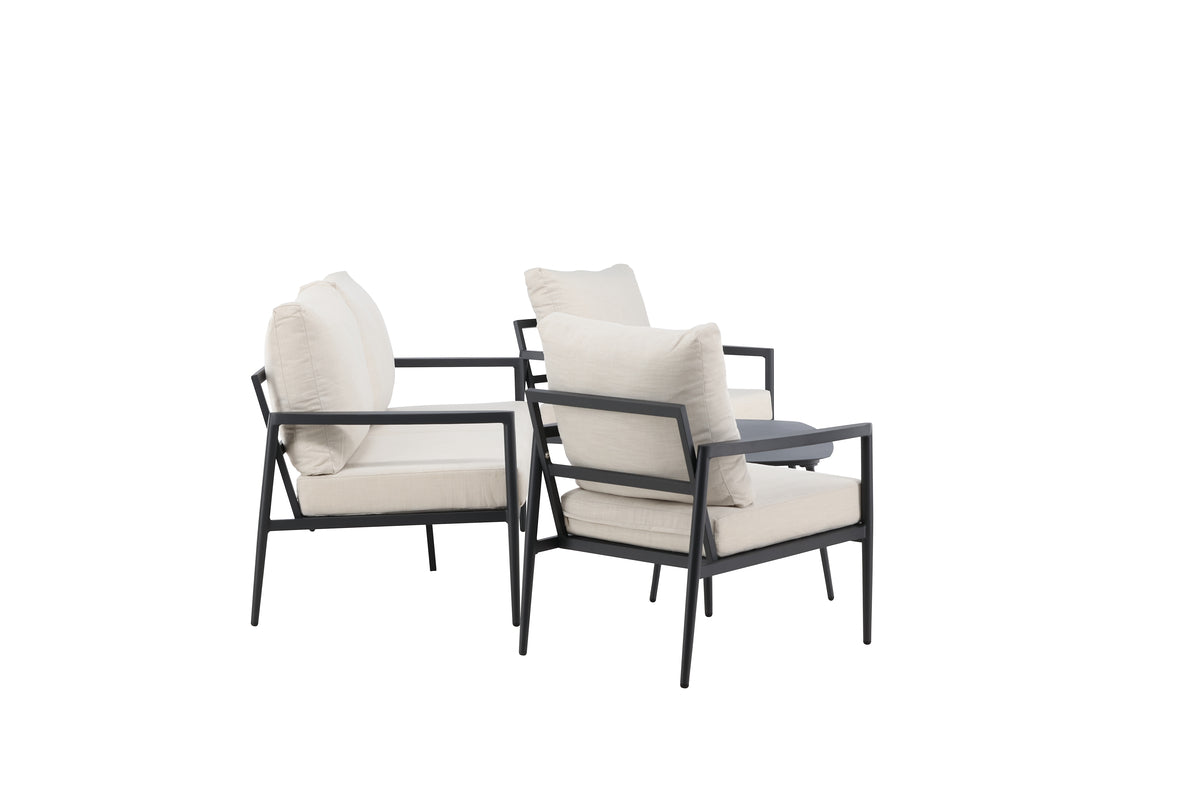 Venture Design Taromina Lounge Set Svart Svart
