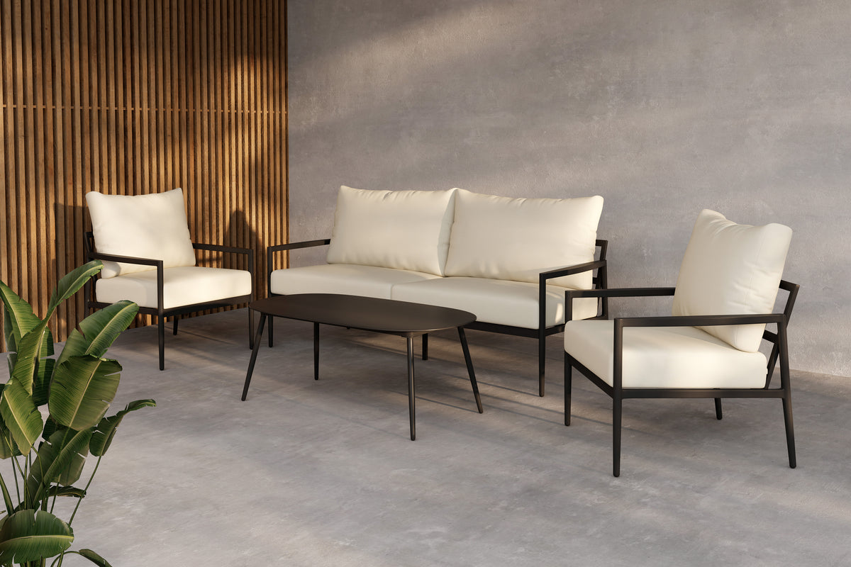 Venture Design Taromina Lounge Set Svart Svart