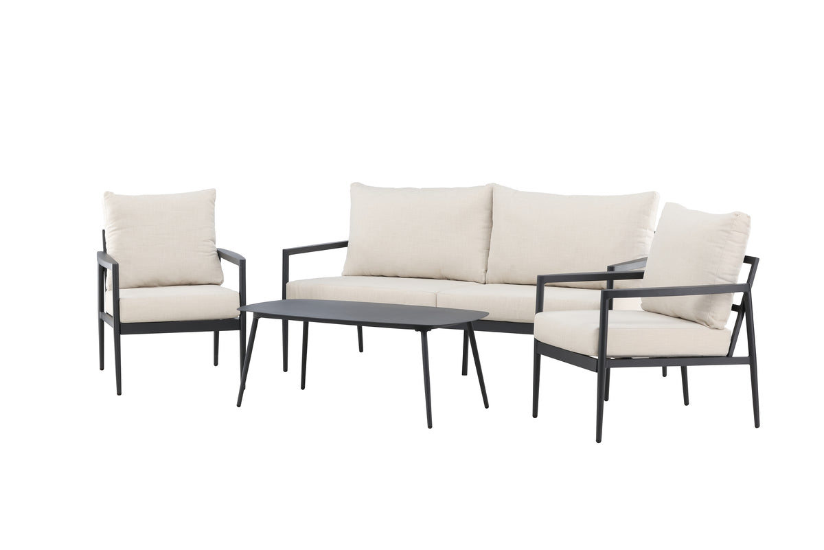 Venture Design Taromina Lounge Set Svart Svart