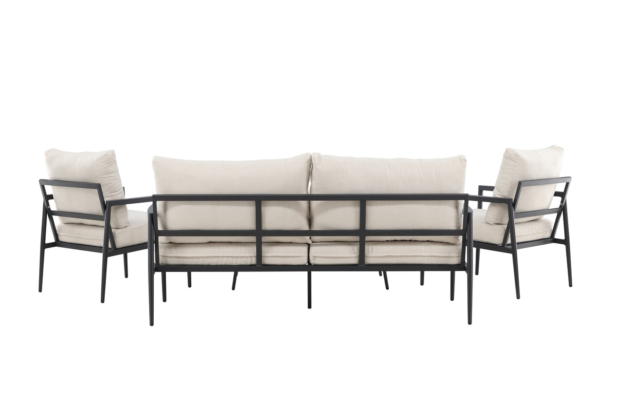 Venture Design Taromina Lounge Set Svart Svart