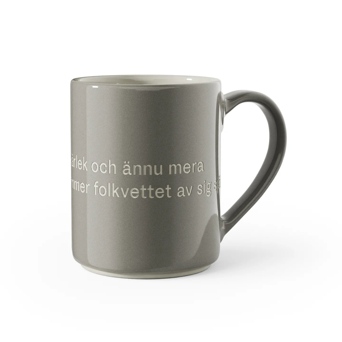 Design House Stockholm, Astrid lindgren, Mugg, 4-pack, "Ge barnen kärlek, mera kärlek och ännu mera kärlek, så kommer folkvettet av sig själv"