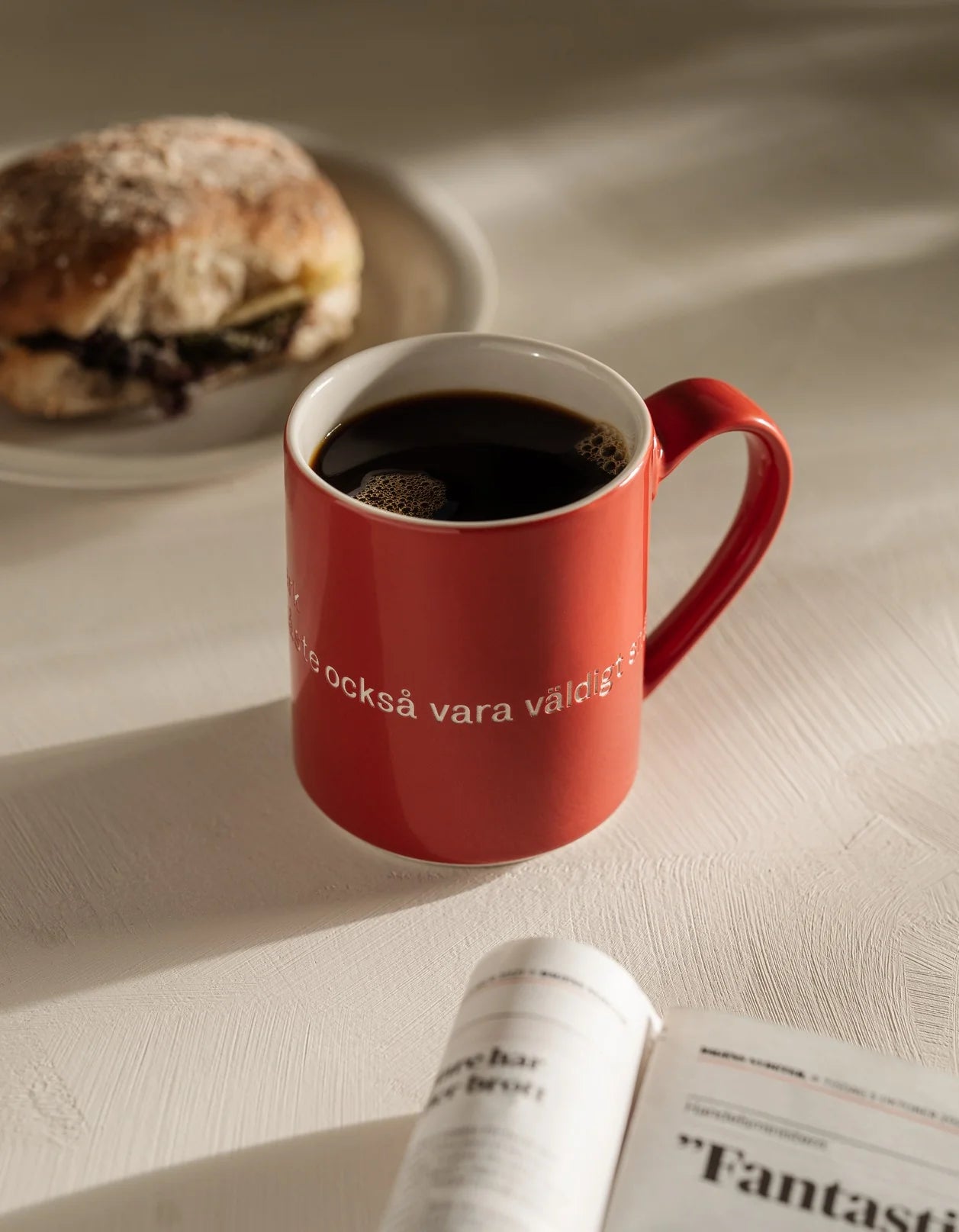 Design House Stockholm, Astrid lindgren, Mugg, 4-pack, “Den som är väldigt stark måste också vara väldigt snäll.”