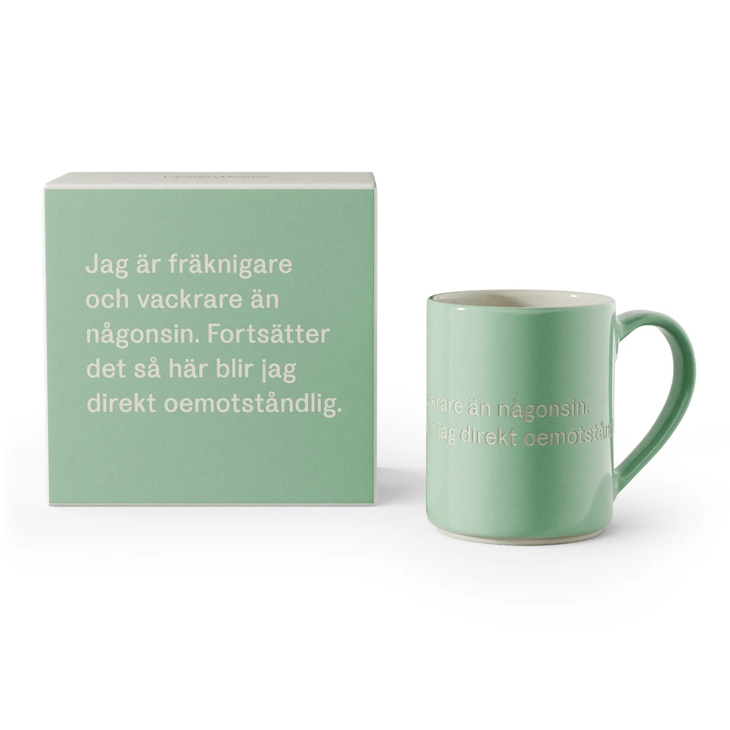 Design House Stockholm, Astrid lindgren, Mugg, 4-pack, “Jag är fräknigare och vackrare än någonsin. Fortsätter det såhär blir jag direkt oemotståndlig.”