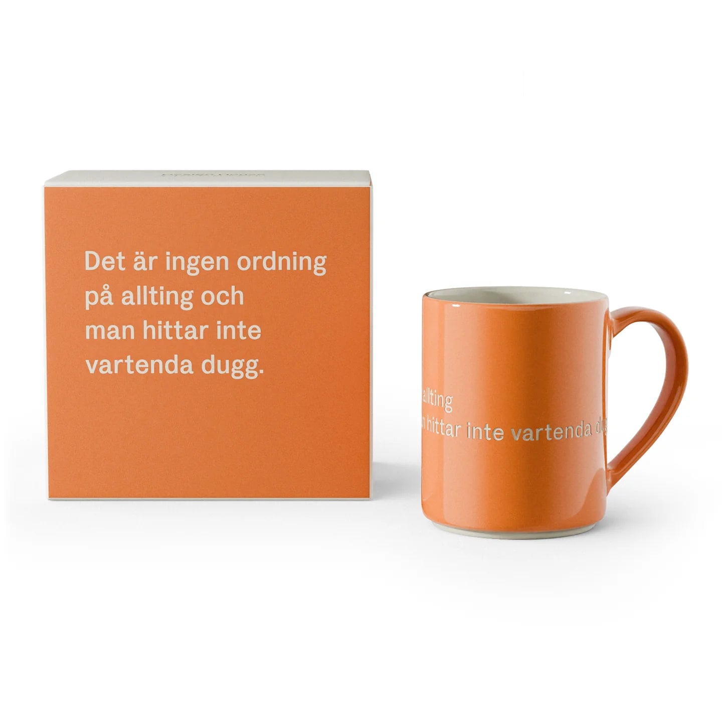 Design House Stockholm, Astrid lindgren, Mugg, 4-pack, “Det är ingen ordning på allting och man gittar inte vartenda dugg.”