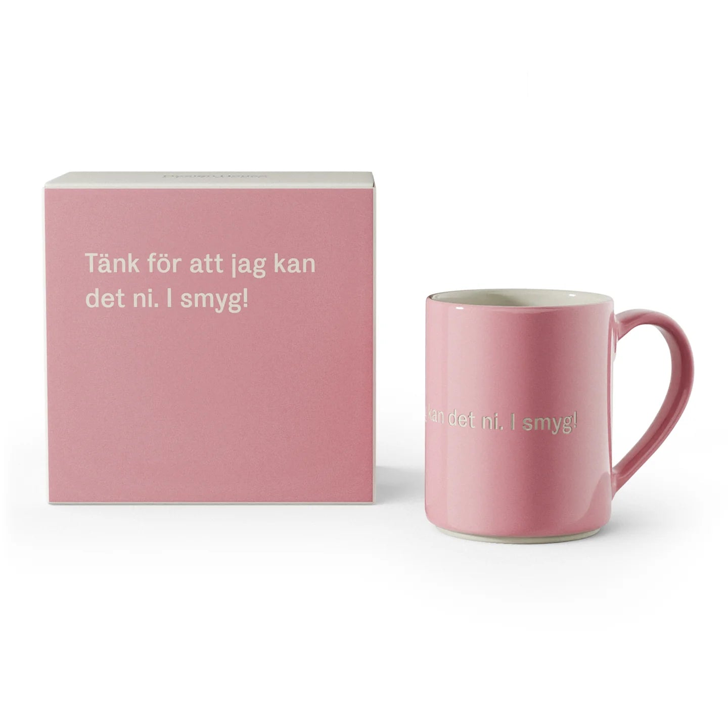 Design House Stockholm, Astrid lindgren, Mugg, 4-pack, “Tänk för att jag kan det ni. I smyg!”