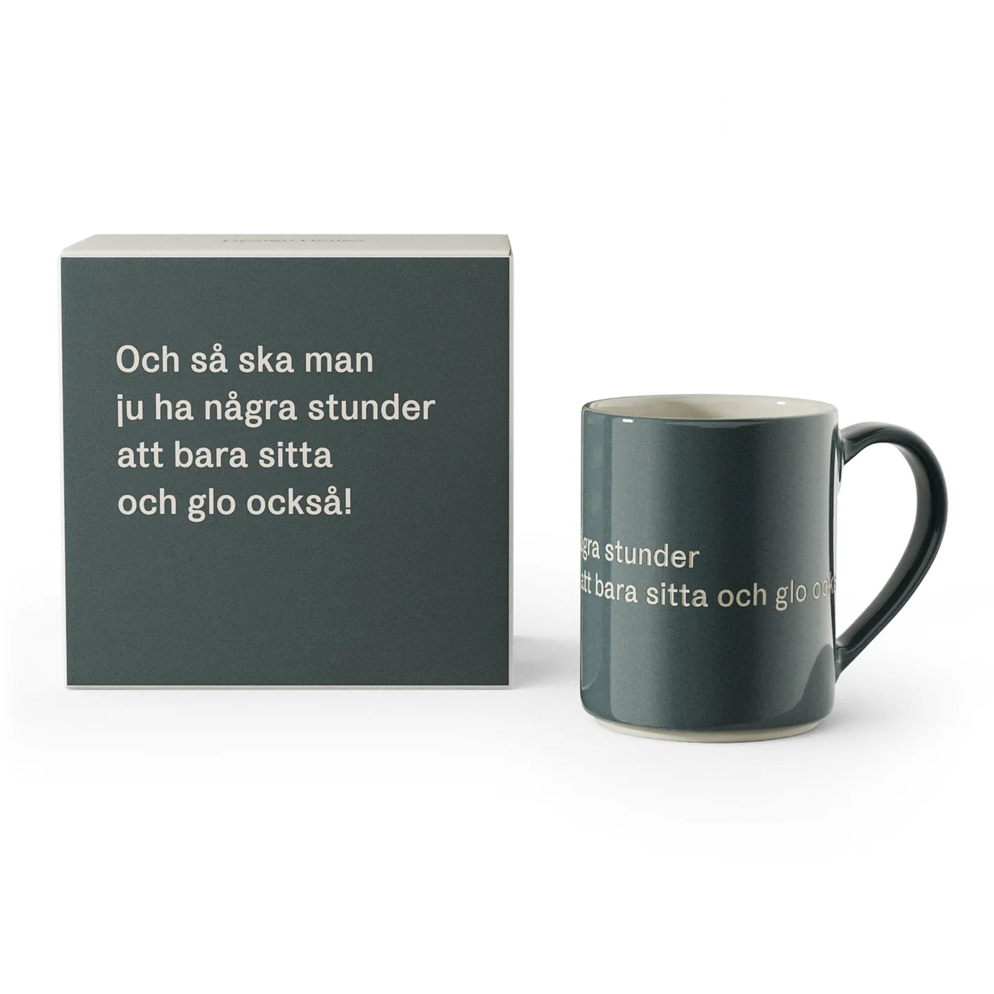 Design House Stockholm, Astrid lindgren, Mugg, 4-pack, “Och så ska man ju ha några stunder att bara sitta och glo också!”