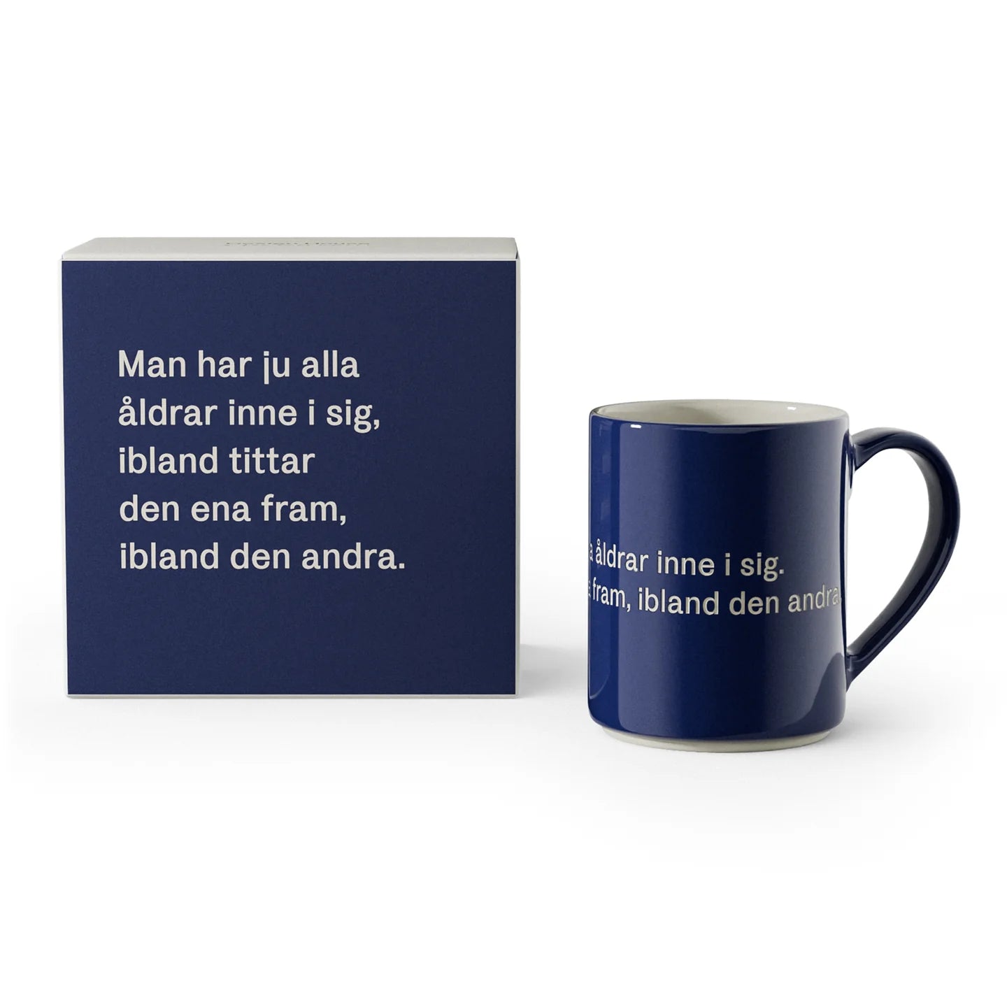 Design House Stockholm, Astrid lindgren, Mugg, 4-pack, “Man har ju alla åldrar inne i sig. Ibland tittar den ena fram, ibland den andra.”