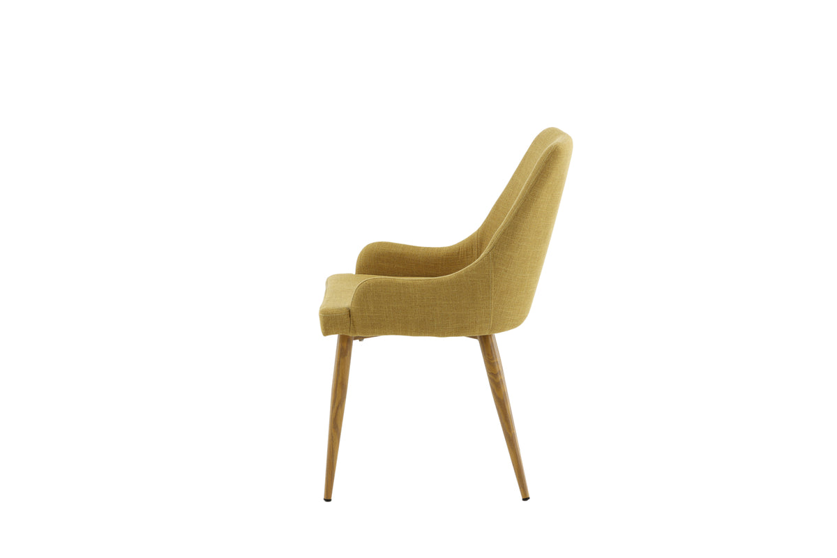 Venture Design Plaza Matstolar 2-pack Senapsgul