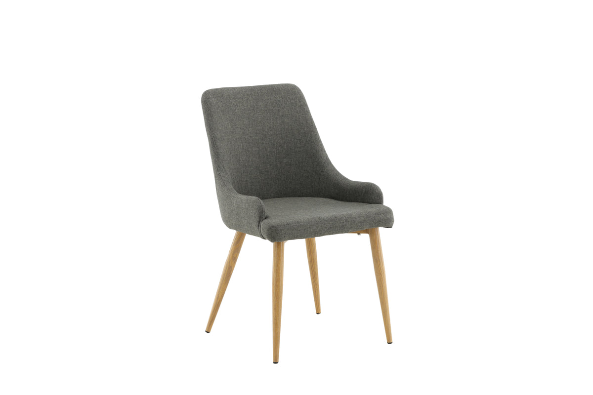 Venture Design Plaza Matstolar 2-pack Mörkgrå