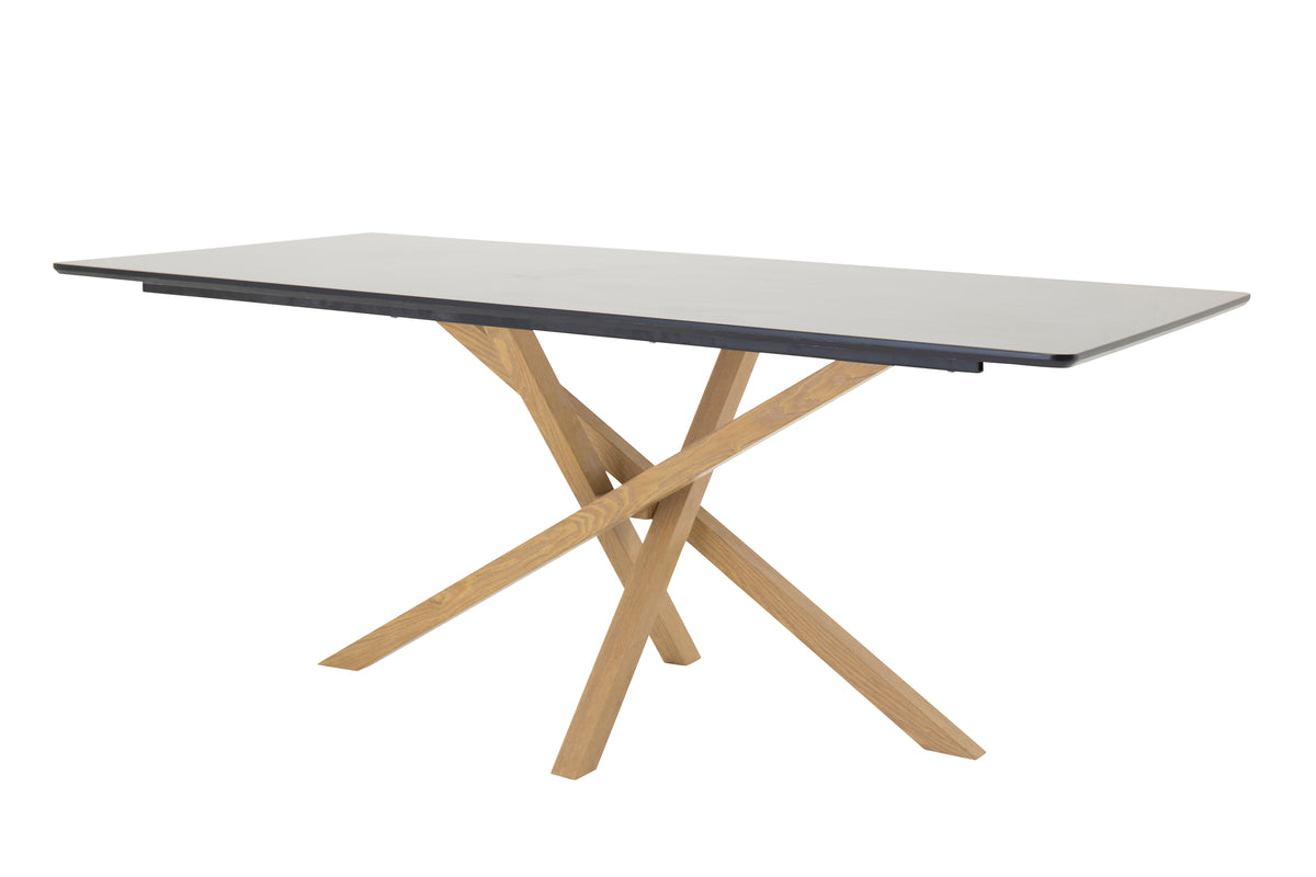 Venture Design Piazza Rektangulära Matbord 180 x 90 Svart
