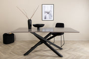 Venture Design Piazza Rektangulära Matbord 180 x 90 Svart
