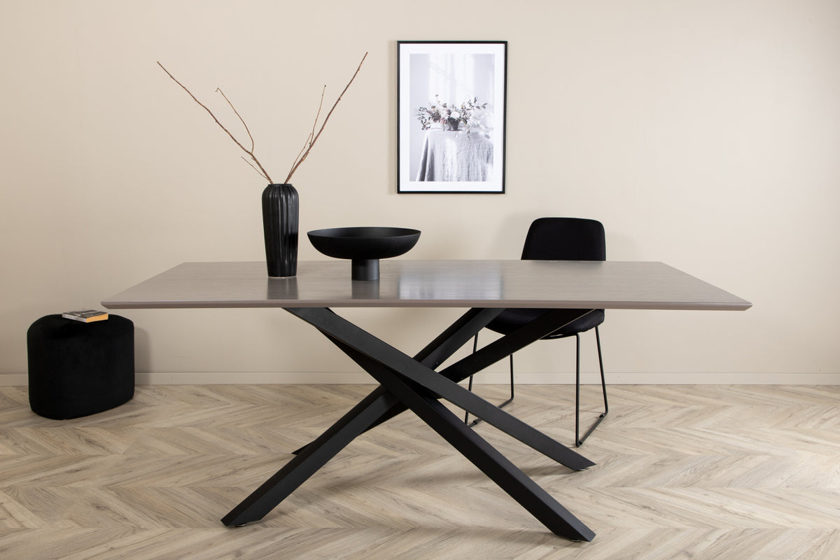 Venture Design Piazza Rektangulära Matbord 180 x 90 Svart