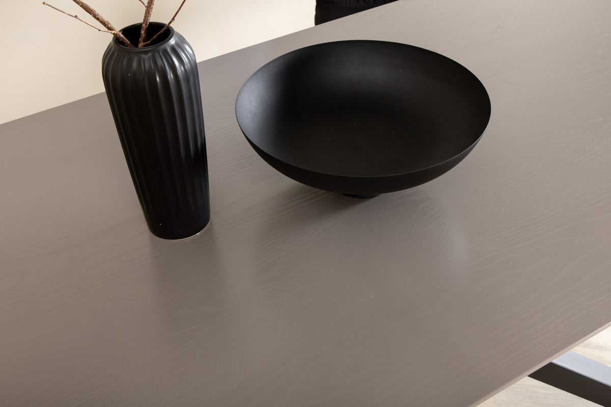 Venture Design Piazza Rektangulära Matbord 180 x 90 Svart