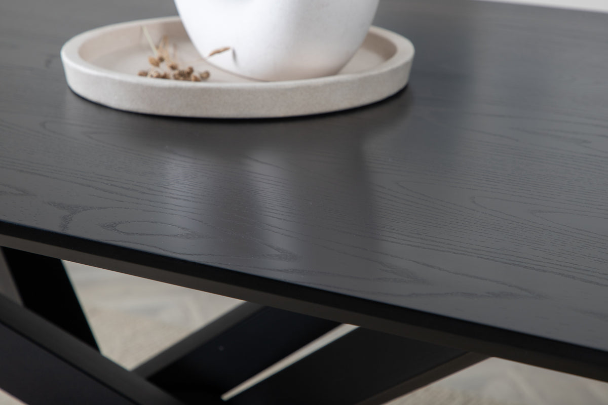 Venture Design Piazza Rektangulära Matbord 180 x 90 Svart