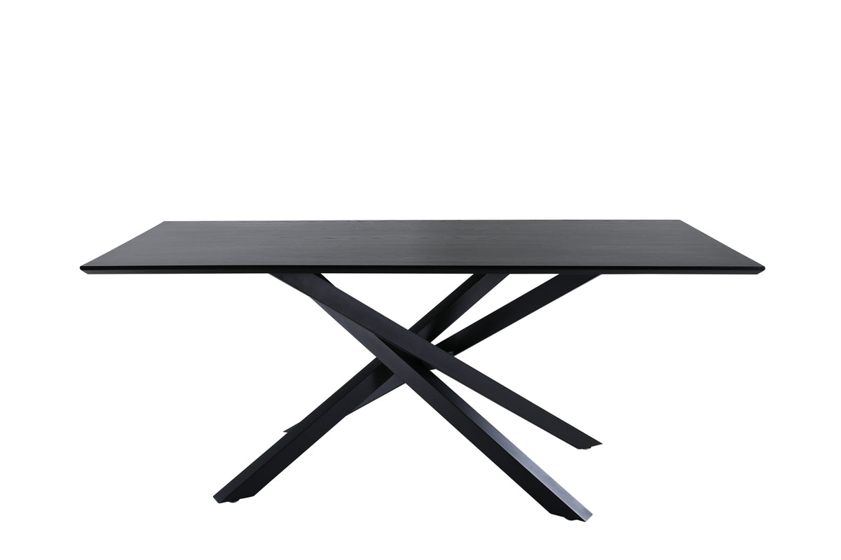 Venture Design Piazza Rektangulära Matbord 180 x 90 Svart