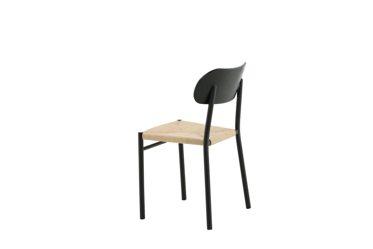 Venture Design Polly Matstolar 2-pack Svart