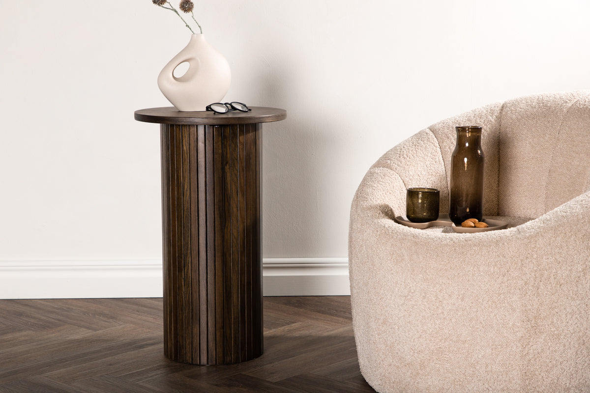 Venture Design Bianca Sidobord ⌀40 Mocka