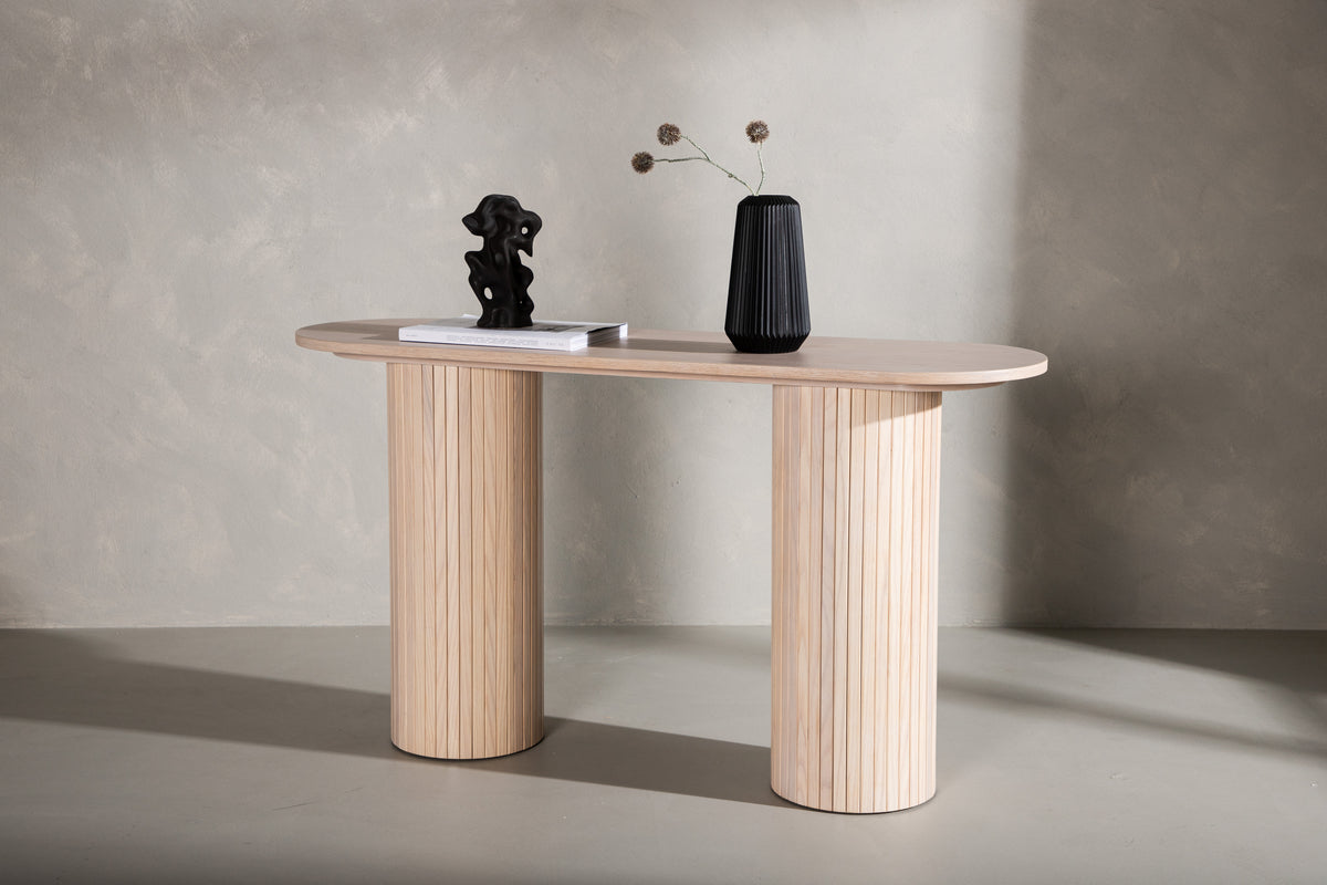 Venture Design Bianca Sidobord 130 x 40 Vitputsad