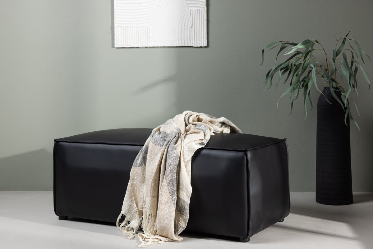 Venture Design Palermo Puff 119 x 47 x 59 Svart