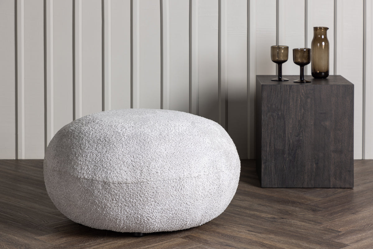 Venture Design Bologna Puff 74 x 40 x 74 Ljusgrå