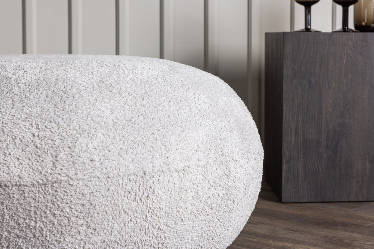 Venture Design Bologna Puff 74 x 40 x 74 Ljusgrå