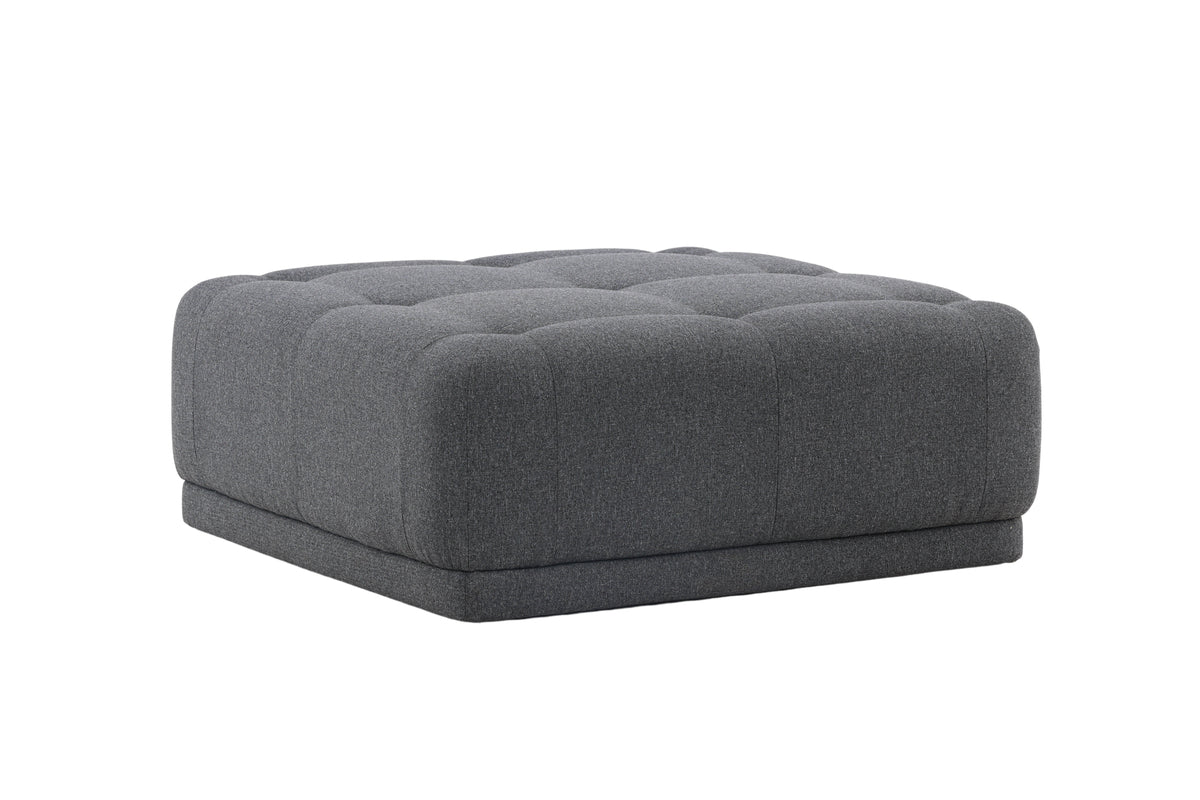 Venture Design Turin Puff 100 x 40 x 100 Mörkgrå
